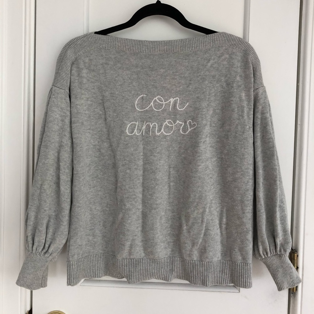 With love loft grey sweater